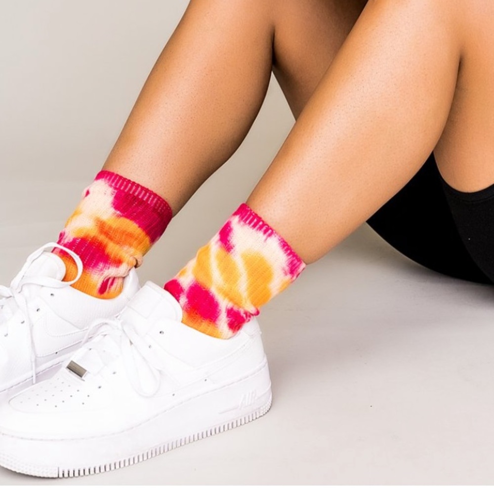 Tye Dye Crew Socks